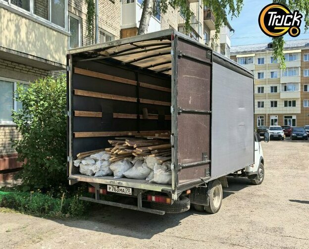 Вывоз строительного мусора с подъезда на Газели 