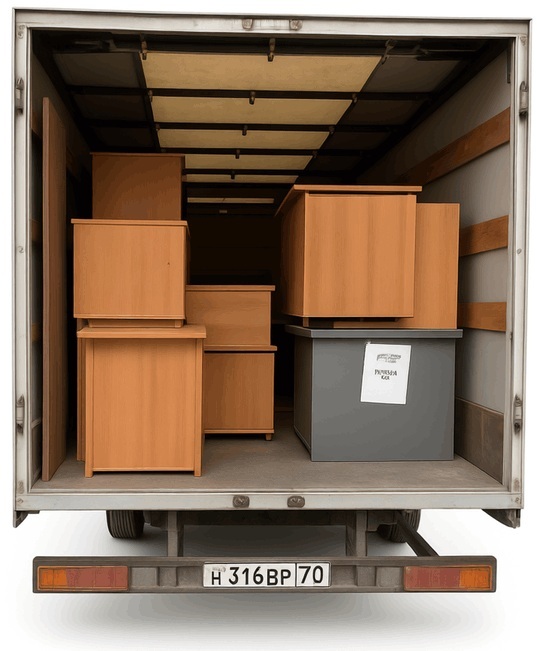 Быстрый квартирный переезд в Томске на Газели — реальное фото