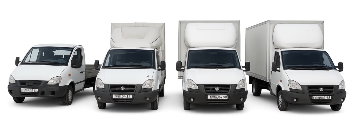 Автопарк Газелей для грузоперевозок по межгороду •	транспортные грузоперевозки